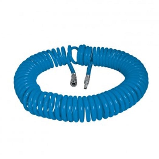 8mm x 15m Coiled Air Hose with Air Fittings HCH-08015 by Hansa