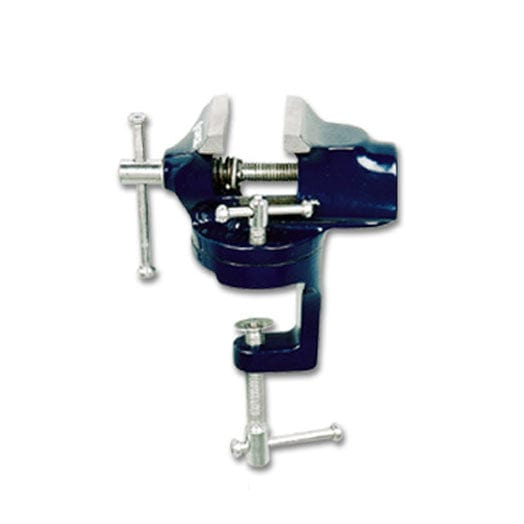 50mm Miniature Hobby Vice with Swivel Base & Integrated Clamp TBV/RC/50 by Groz