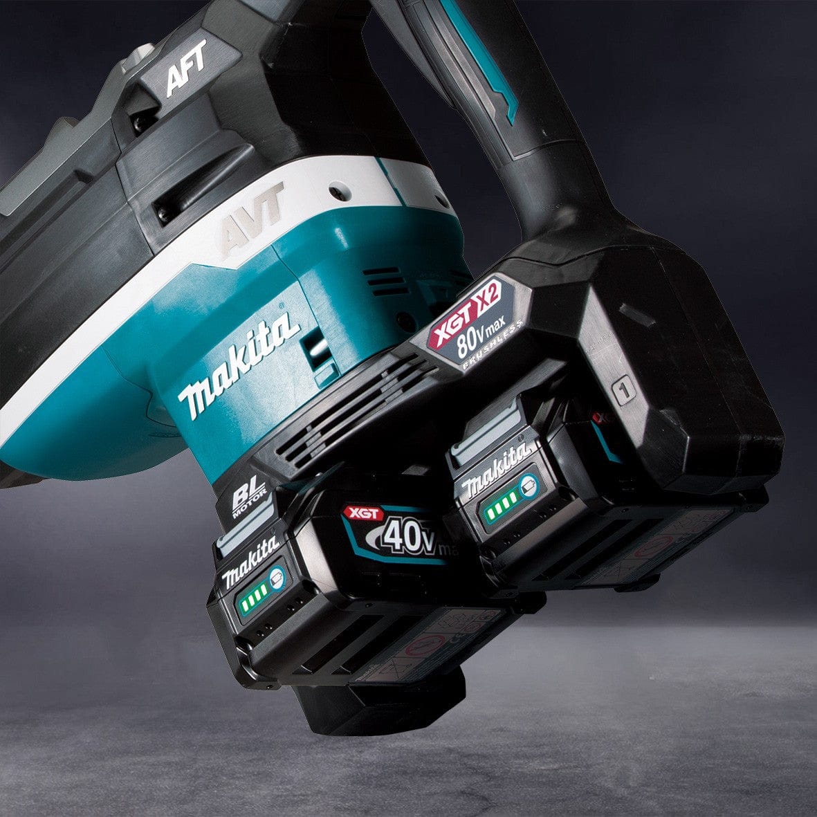 80V (40Vx2) 52mm Brushless SDS Max Rotary Hammer Kit HR006GT201 by Makita