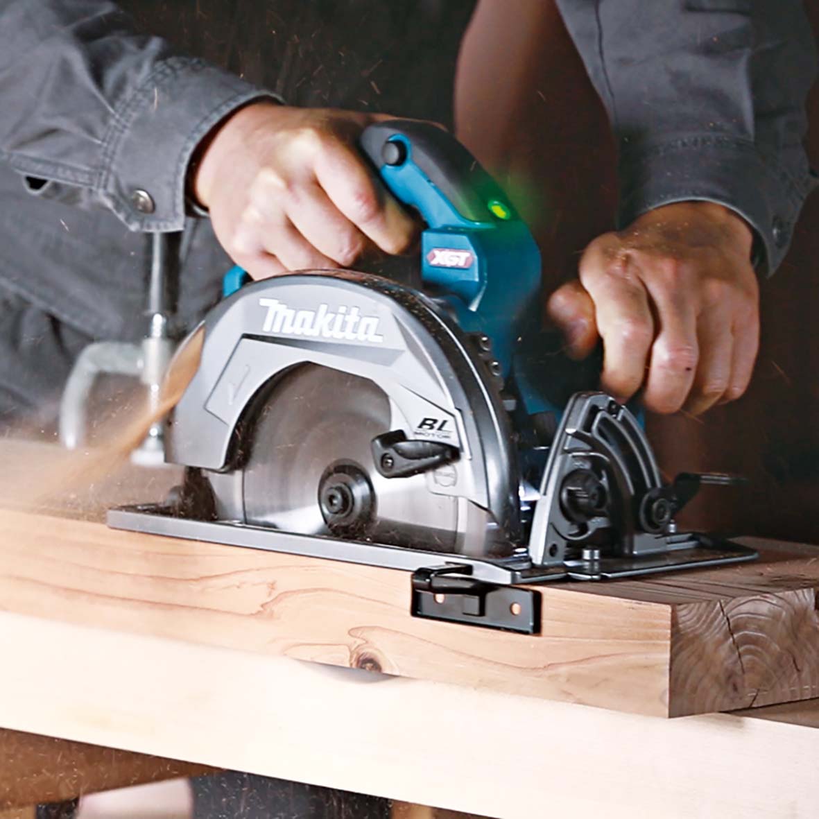 Makita 40V Max 185mm (7-1/4") Brushless AWS* Circular Saw Bare (Tool Only) HS003GZ