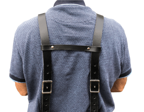 Leather Tool Belt Suspenders by Trade Time