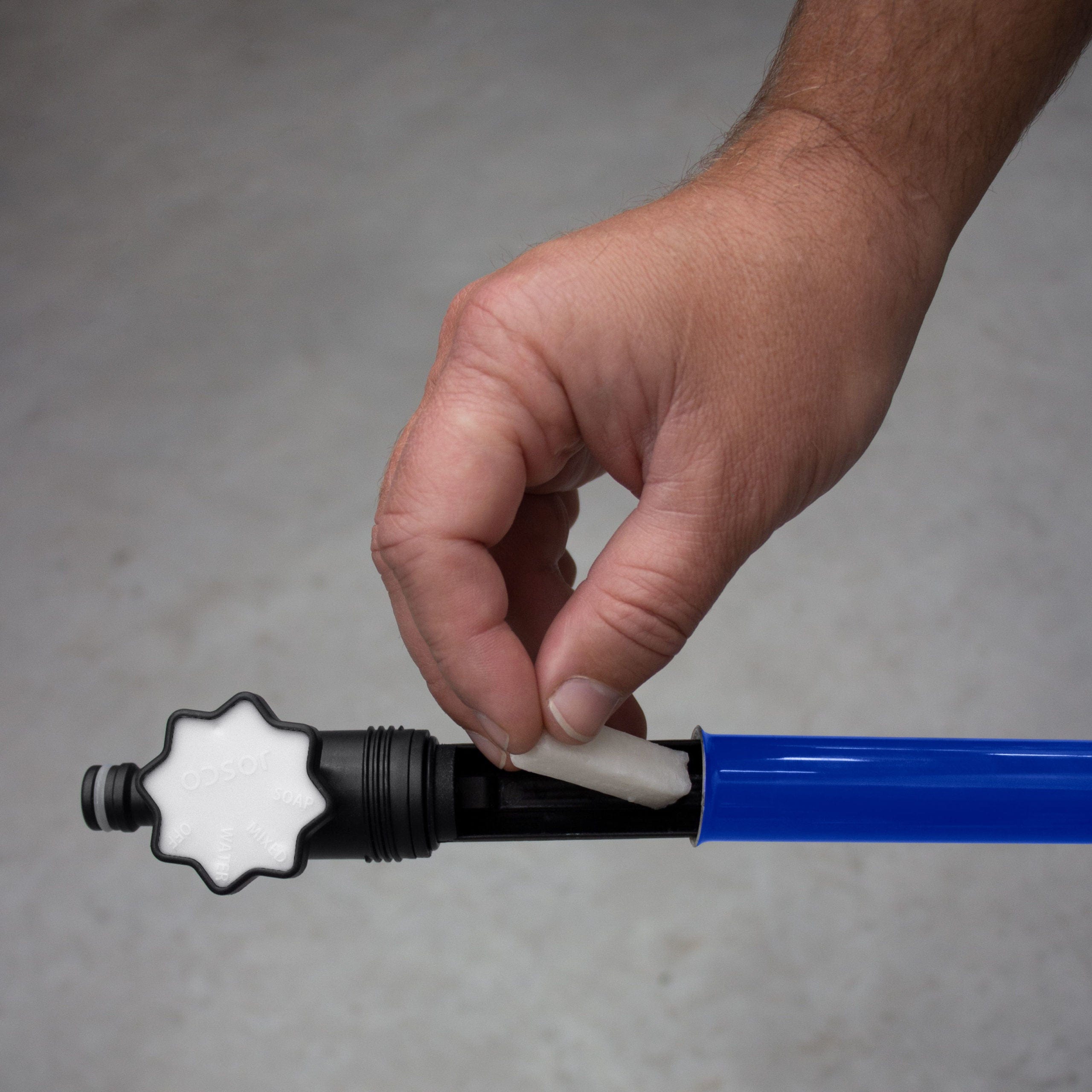 Water Cleaning Flow Through Broom Brush & 1.2-2m Handle J208693 by Josco