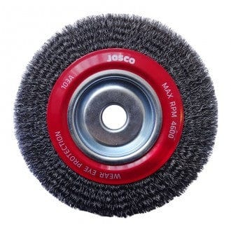 200mm x 19mm Multi-Bore Crimped Wheel Brush 103A by Josco