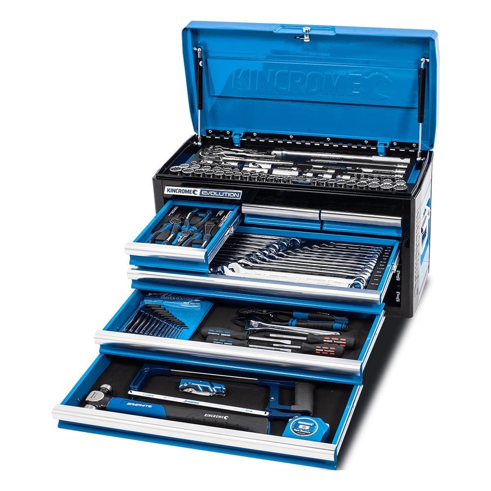 133Pce 1/4, 3/8 & 1/2" Drive 6 Drawer Evolution Tool Chest K1210 by Kincrome