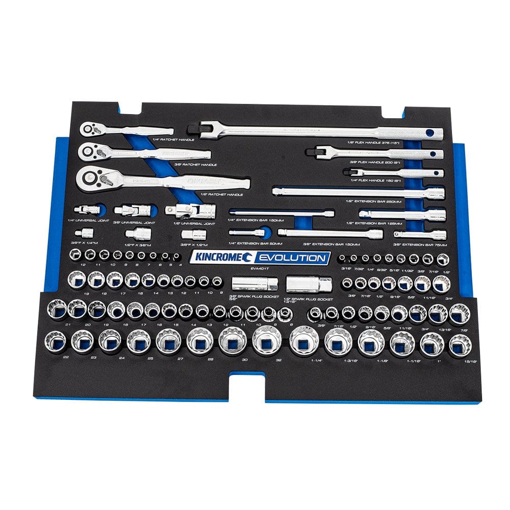 172Pce 1/4, 3/8 & 1/2" Drive 7 Drawer Deep Evolution Tool Chest K1219 by Kincrome