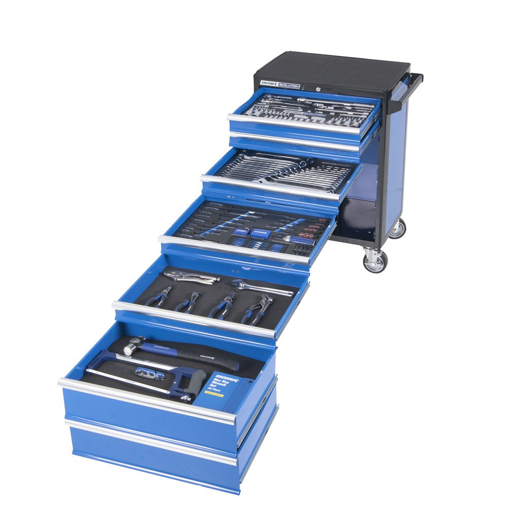 232Pce 7 Drawer 1/4", 3/8", & 1/2" Drive Evolution Tool Trolley K1630 by Kincrome