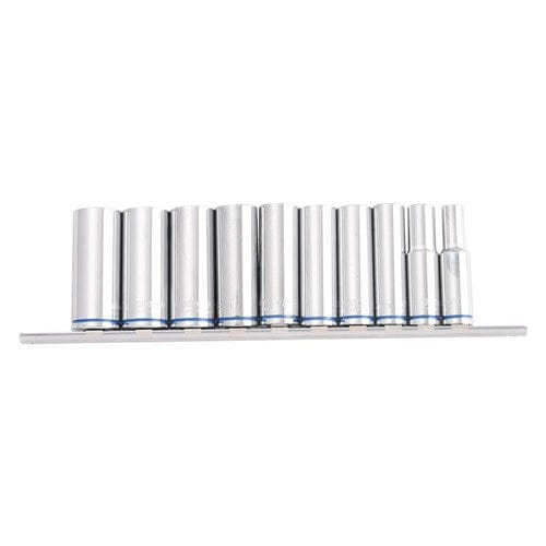 10 Pce 3/8" Deep Socket Rail Metric K2178 by Kincrome