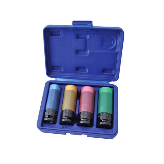 4Pce Wheel Nut Socket Set 1/2" Drive K2180 by Kincrome