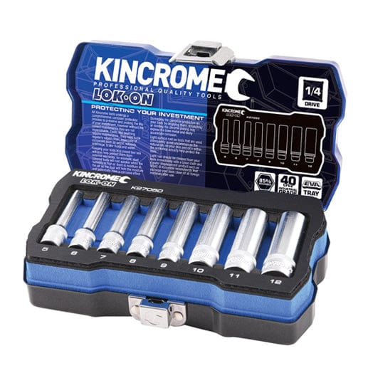 8Pce 1/4" Lokon Socket Set Metric K27050 by Kincrome