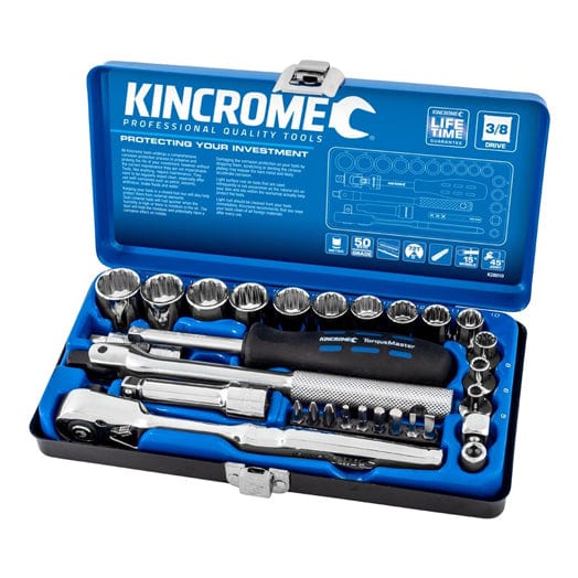 29Pce 3/8'' Socket Set Drive Metric K28010 by Kincrome