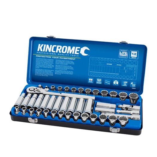 45Pce 1/2'' Socket Set Drive Metric + Imperial K28024 by Kincrome