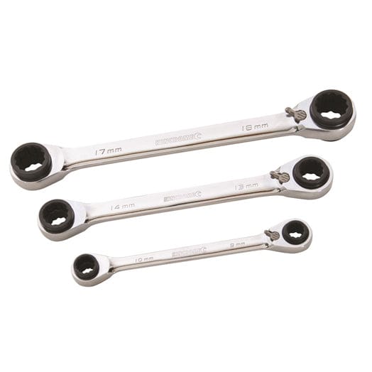 3Pce Double Ring Gear Spanner Set Metric K3007 By Kincrome