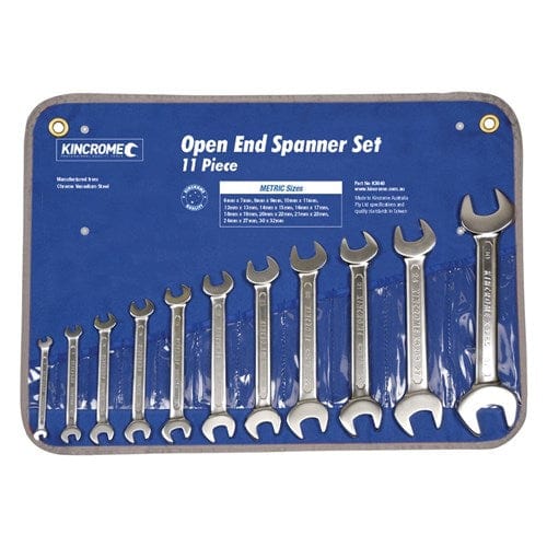 11Pce Open End Spanner Set Metric K3040 by Kincrome