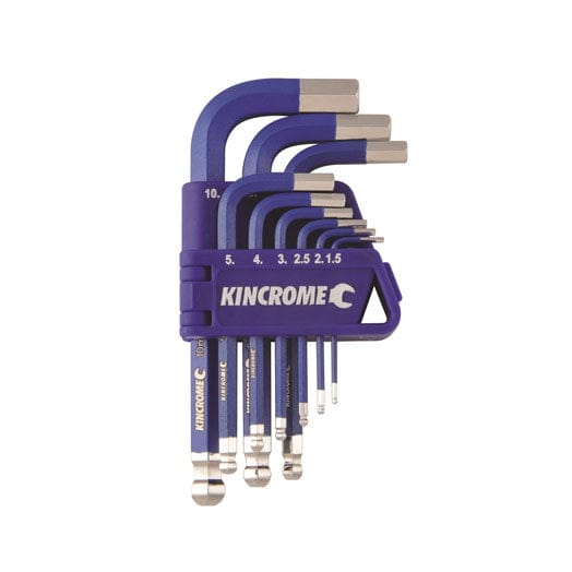 9Pce Metric Hex Key & Wrench Set Short Series K5143 by Kincrome