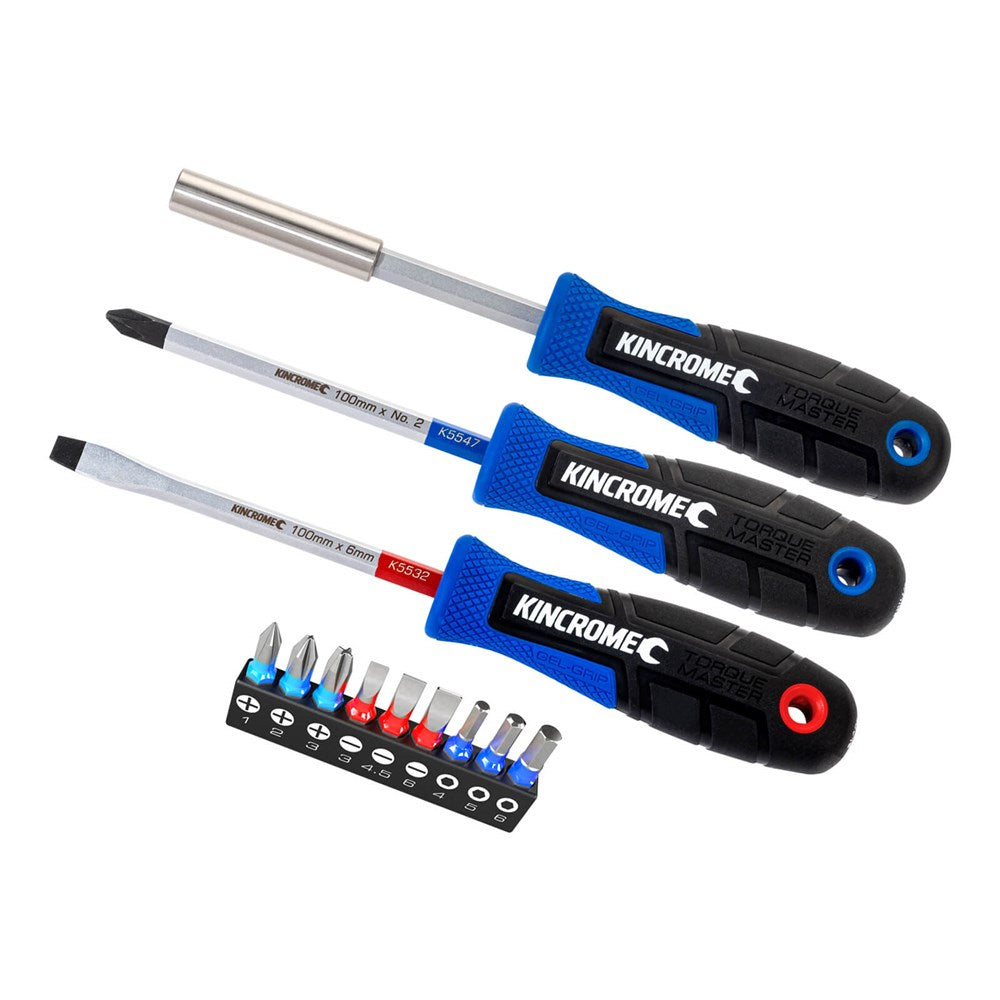 12Pce Torquemaster Screwdriver + Sit Set K5516 by Kincrome