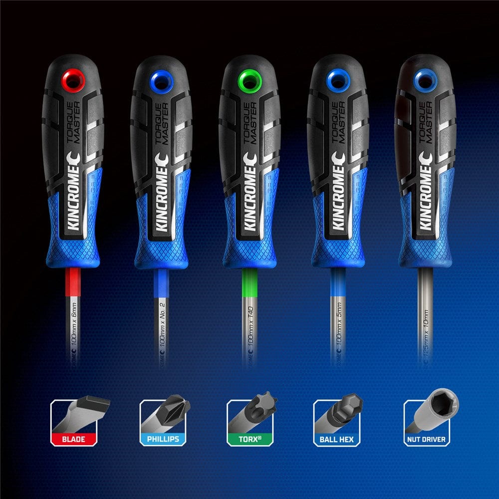 4Pce Torquemaster Screwdriver Set K5518 by Kincrome