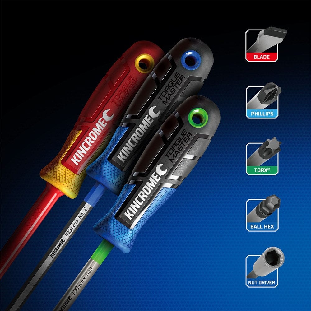 4Pce Torquemaster® VDE Screwdriver Set K5617 by Kincrome