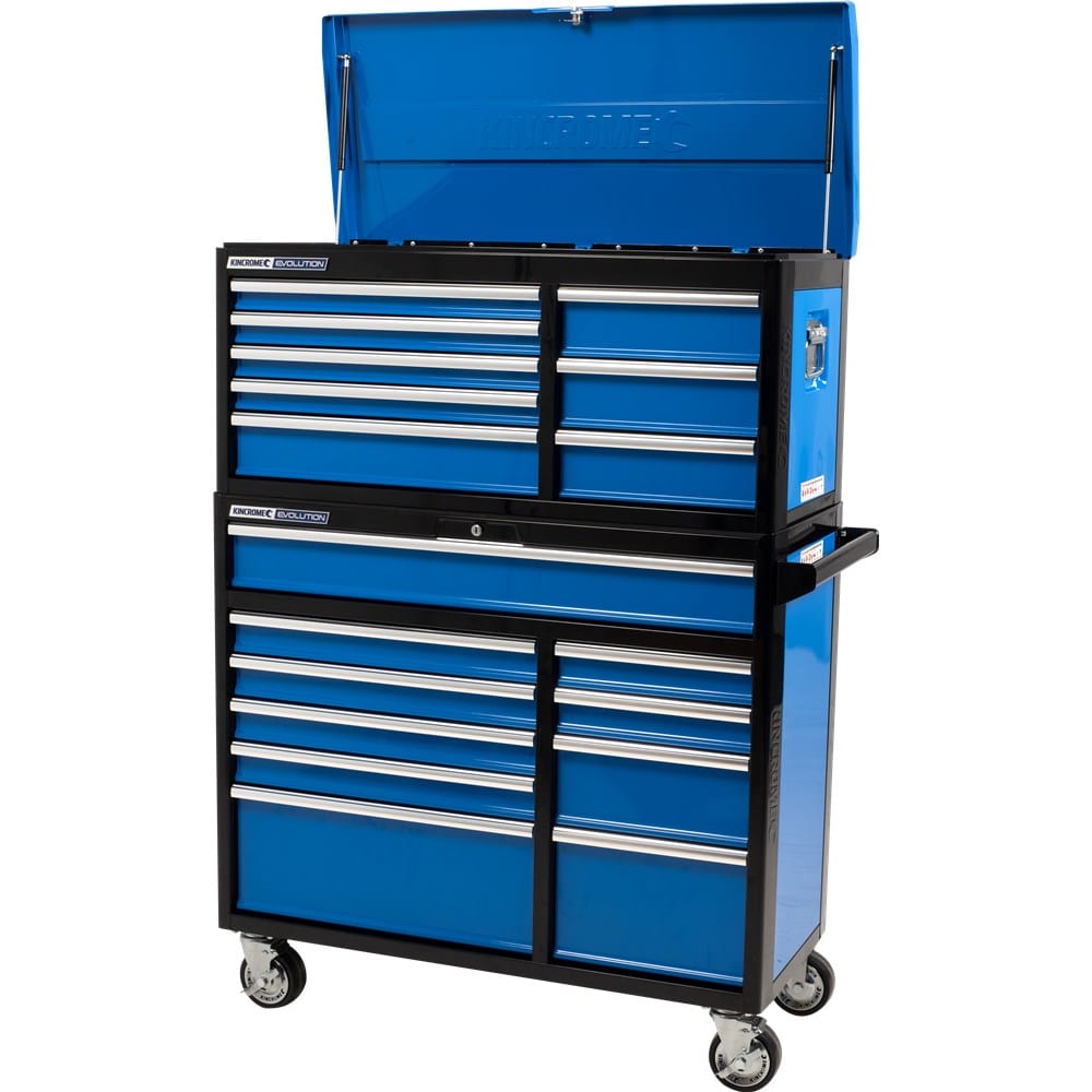Kincrome 18 Drawer Extra Wide Deep Evolution Tool Chest + Trolley K7994