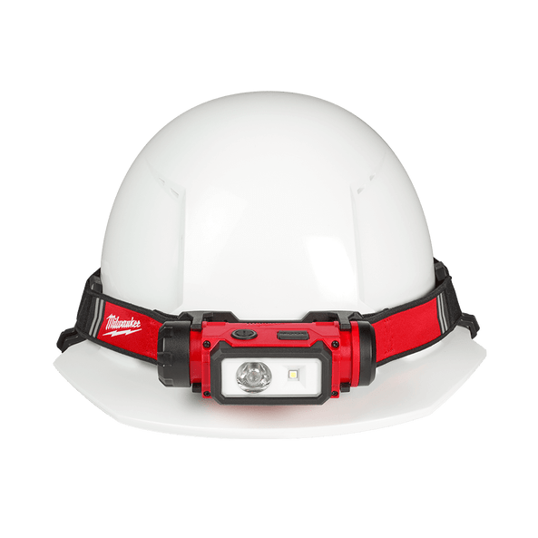 REDLITHIUM™ USB Rechargebale Hard Hat Headlamp 600 Lumens 3.0Ah Kit L4HL2301 by Milwaukee
