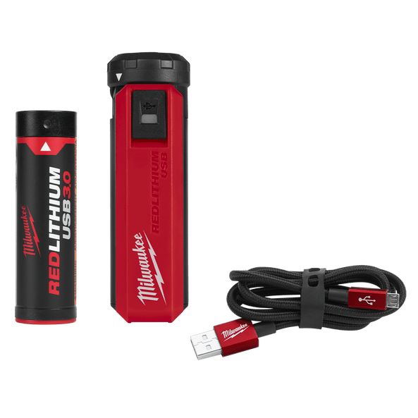 REDLITHIUM™ USB Rechargeable Portable Power Source & Charger Kit L4PPS301 by Milwaukee