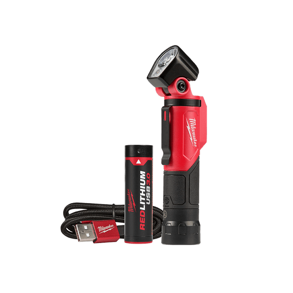 REDLITHIUM USB Pivoting Work Light 3.0Ah Kit L4PWL301 by Milwaukee