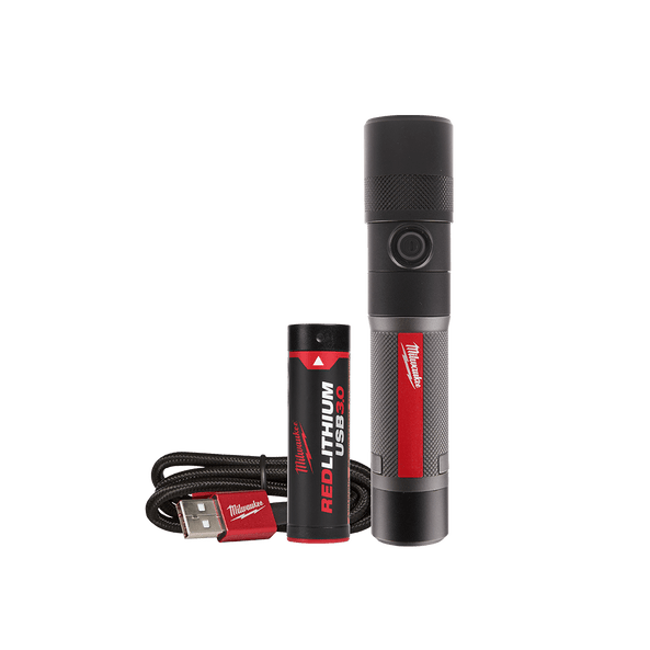 REDLITHIUM USB Rechargeable Pocket Flood Light 3.0Ah Kit L4TMLED301 by Milwaukee