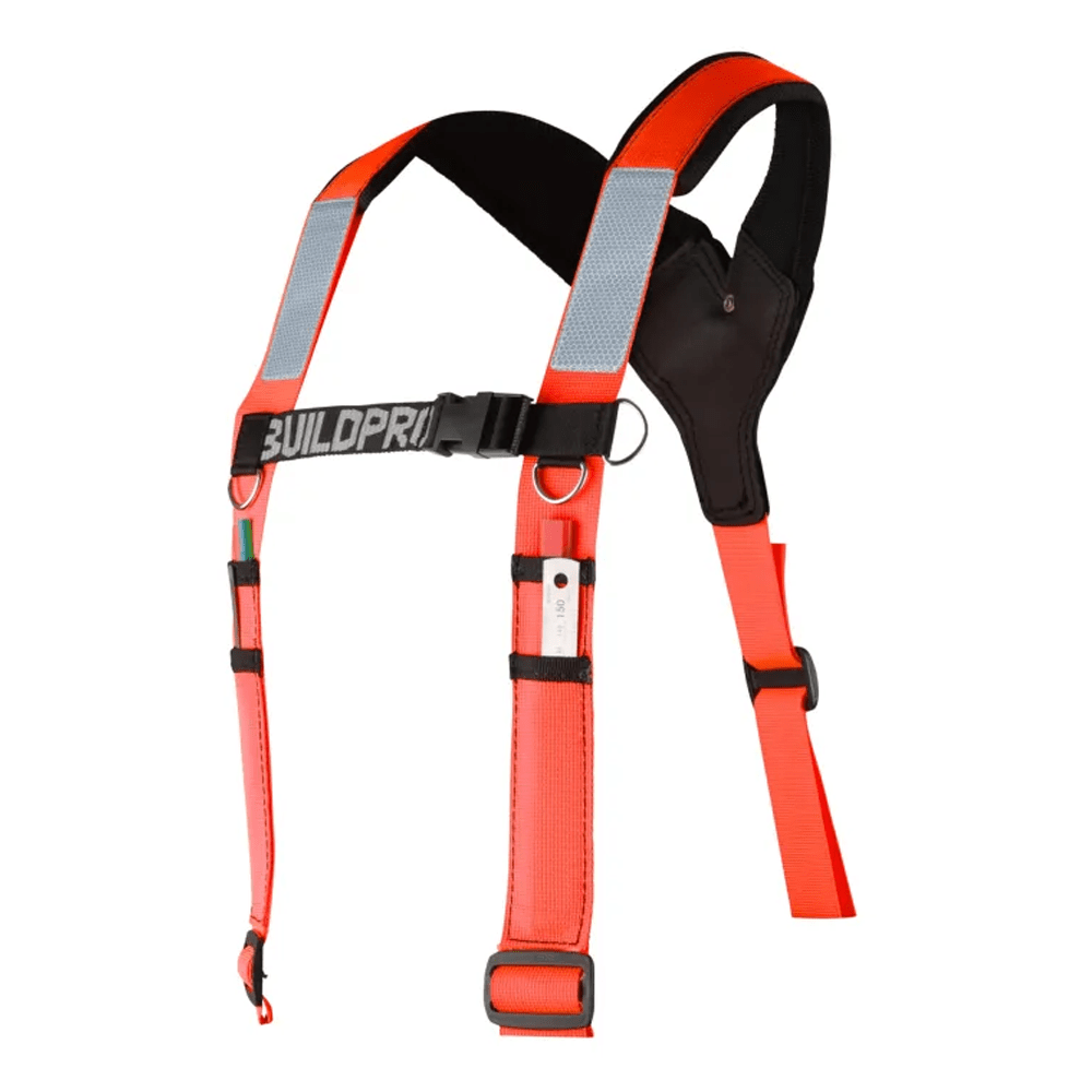 Fluoro Orange Padded Braces LBHAO By BuildPro