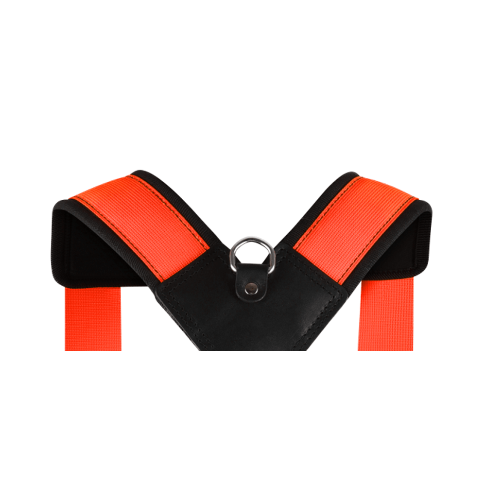 Fluoro Orange Padded Braces LBHAO By BuildPro