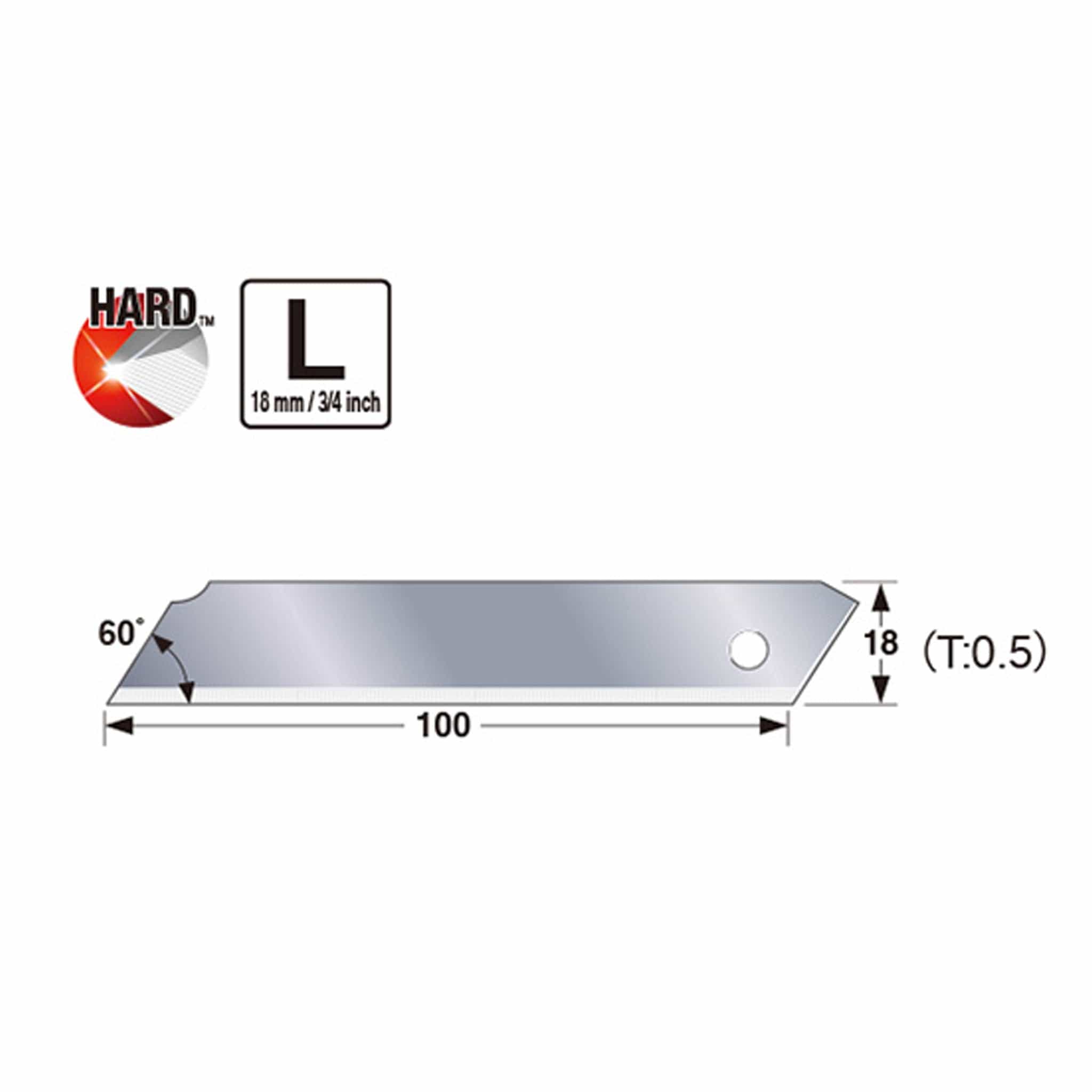 SOLID Endura-Blade™ 18mm Blade LCB-50S by Tajima