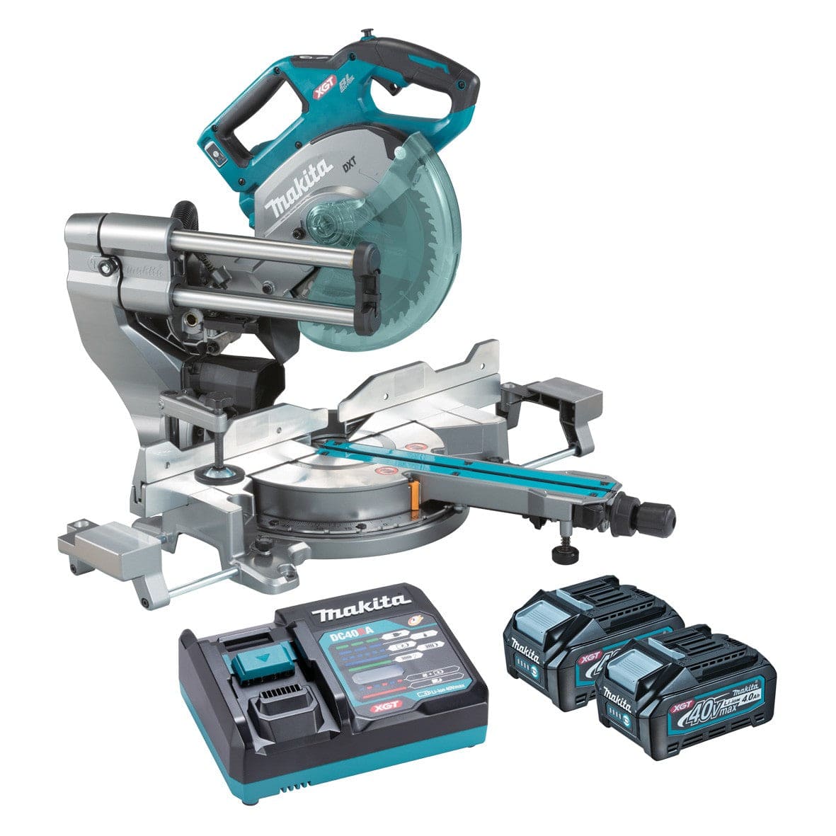 Makita 40V 216mm (8-1/2") Brushless Slide Compound Saw Kit LS002GM201