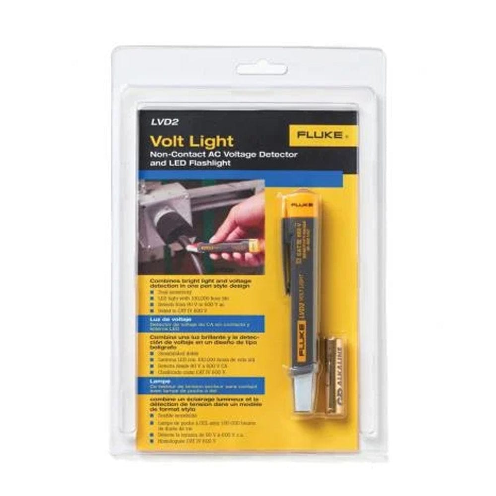 60-600V Non-Contact Voltage Tester & LED Flashlight LVD2 by Fluke