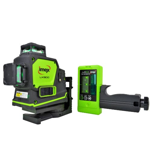 Green Beam 3-Dimension Multi-Line Laser Level Kit 012-LX3DG by Imex