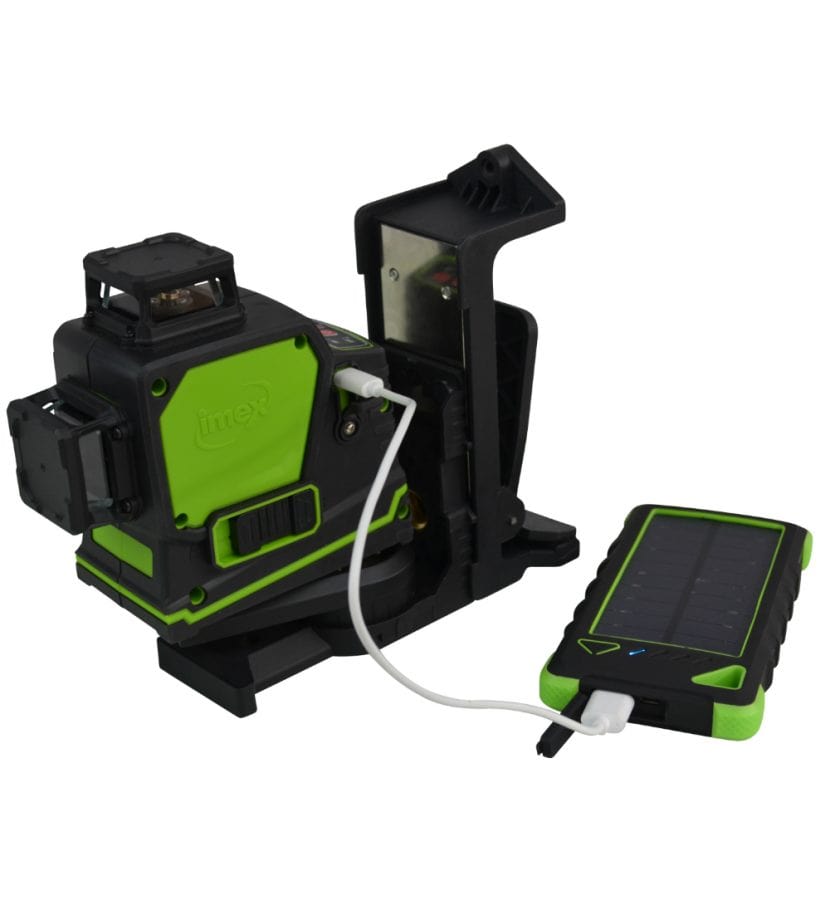 Green Beam 3-Dimension Multi-Line Laser Level Kit 012-LX3DG by Imex