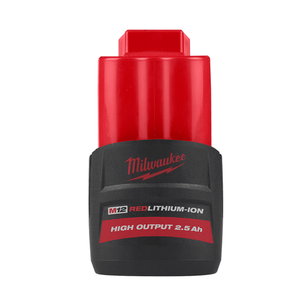 12V 2.5Ah REDLITHIUM™-ION HIGH OUTPUT™ Compact Battery M12HB2 by Milwaukee