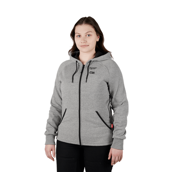 M12 Heated Hoodie Grey Women's M12HHWGREY10 by Milwaukee
