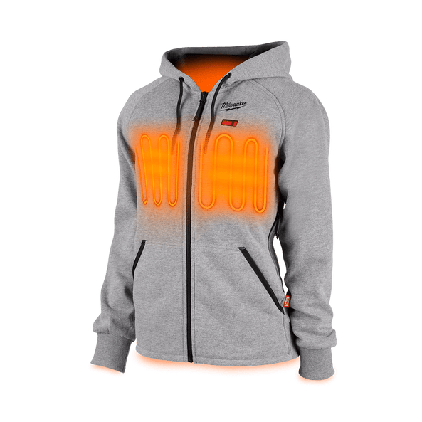 M12 Heated Hoodie Grey Women's M12HHWGREY10 by Milwaukee