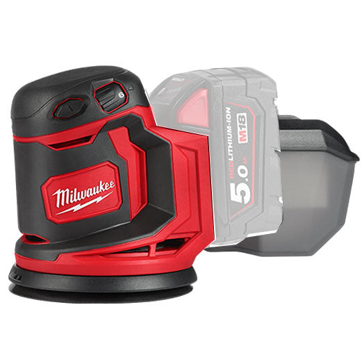 125mm (5") 18V Random Orbital Sander Bare (Tool Only) M18BOS125-0 by Milwaukee