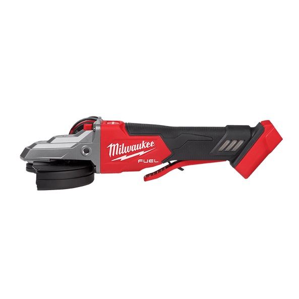 18V 125mm FUEL Flathead Braking Angle Angle Grinder W/ Deadman Paddle Switch Bare (Tool Only) M18FAGF125XPDB-0 by Milwaukee