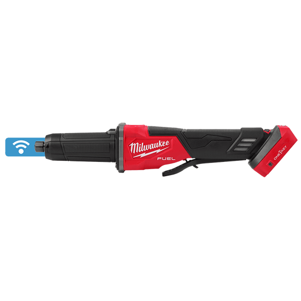 18V 1/4" FUEL™ ONE-KEY™ Braking Die Grinder with Deadman Paddle Switch Bare (Tool Only) M18FDGROVPDB0 by Milwaukee