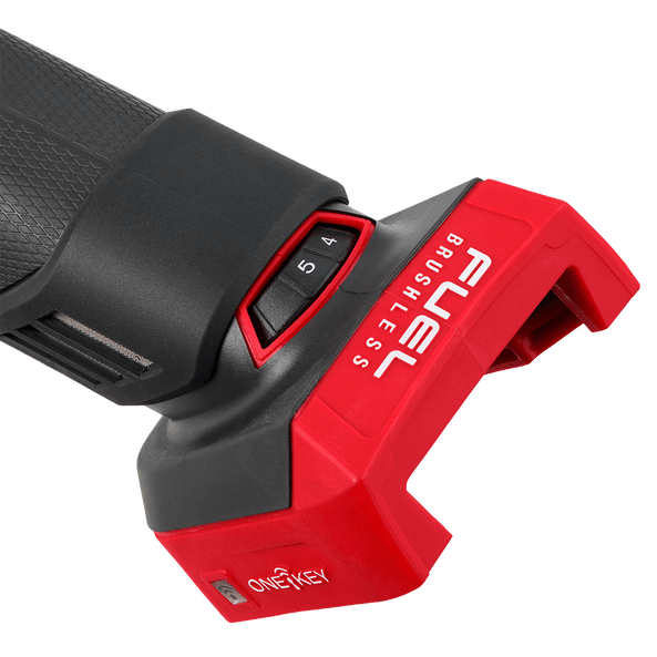 18V 1/4" FUEL™ ONE-KEY™ Braking Die Grinder with Deadman Paddle Switch Bare (Tool Only) M18FDGROVPDB0 by Milwaukee