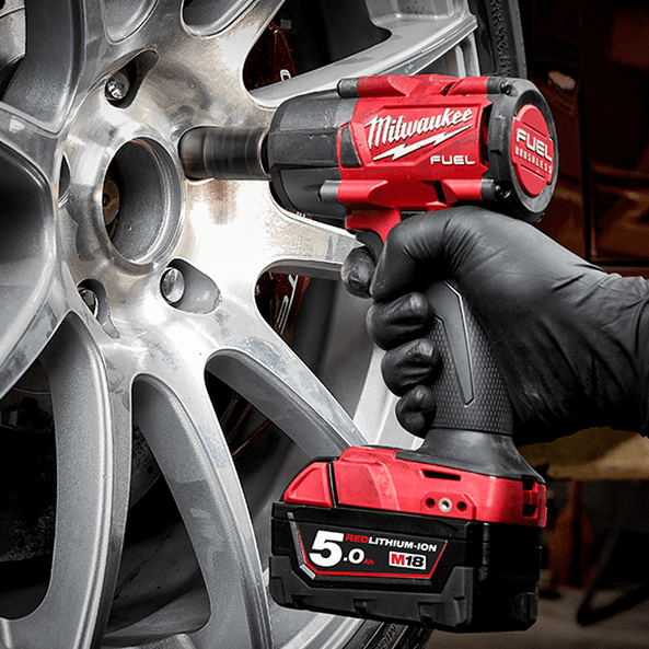 18V 1/2" FUEL Mid-Torque Impact Wrench With Pin Detent Bare (Tool Only) M18FMTIW2P12-0 by Milwaukee