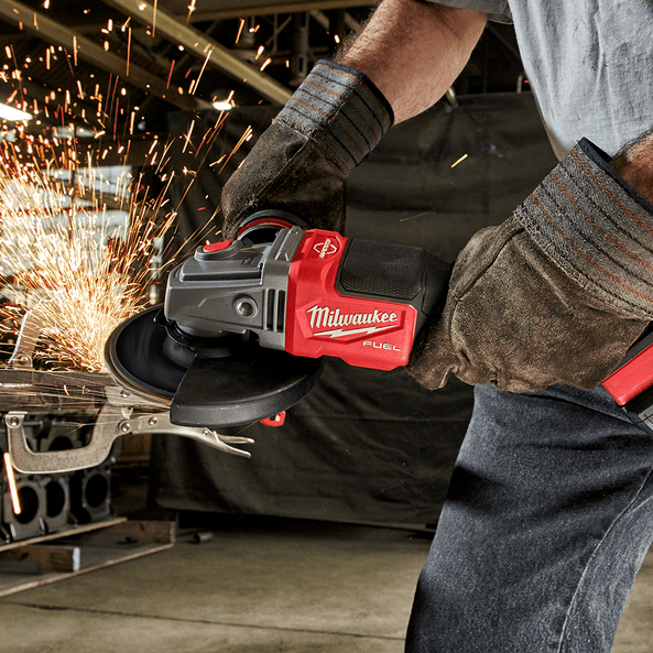 18V 6.0Ah 125mm FUEL™ Rapid Stop Angle Grinder Kit M18FSAG125XPDB-602 by Milwaukee