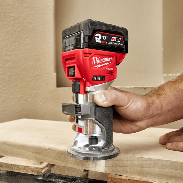 18V Brushless Laminate Trimmer Bare (Tool Only) M18FTR-0 by Milwaukee