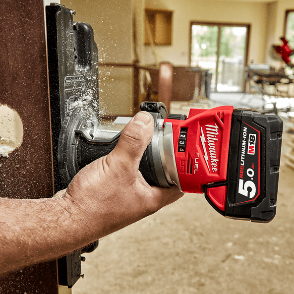 18V Brushless Laminate Trimmer Bare (Tool Only) M18FTR-0 by Milwaukee