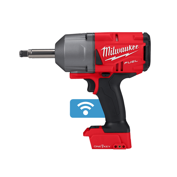 18V 1/2" FUEL ONE-KEY Extended Anvil High-Torque Impact Wrench with Friction Ring Bare (Tool Only) M18ONEFHIWF12E-0 by Milwaukee