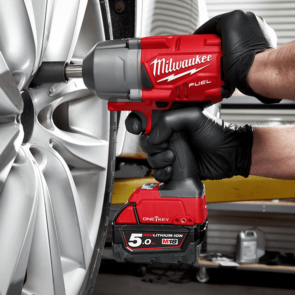 18V 1/2" FUEL ONE-KEY Extended Anvil High-Torque Impact Wrench with Friction Ring Bare (Tool Only) M18ONEFHIWF12E-0 by Milwaukee