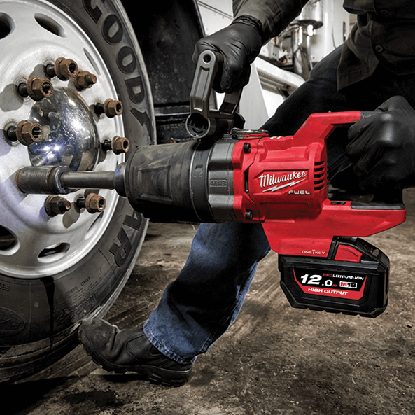 18V 1" FUEL ONE-KEY Extended Anvil High-Torque Impact Wrench D Handle Bare (Tool Only) M18ONEFHIWF1D-0 by Milwaukee