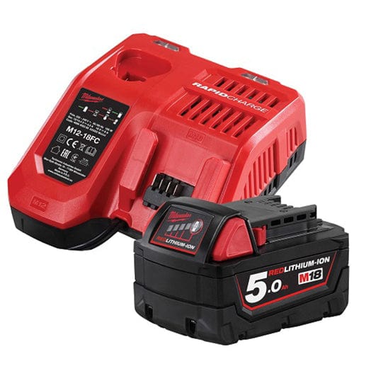 Milwaukee 18V 5.0Ah Battery + Charger Starter Kit M18SP-501B