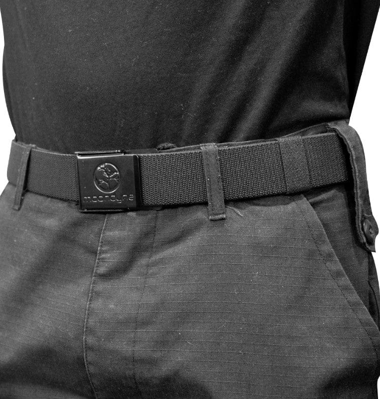 1400mm Steel Cam Buckle Belt Stretch Black M20C1400-1BK by Moondyne