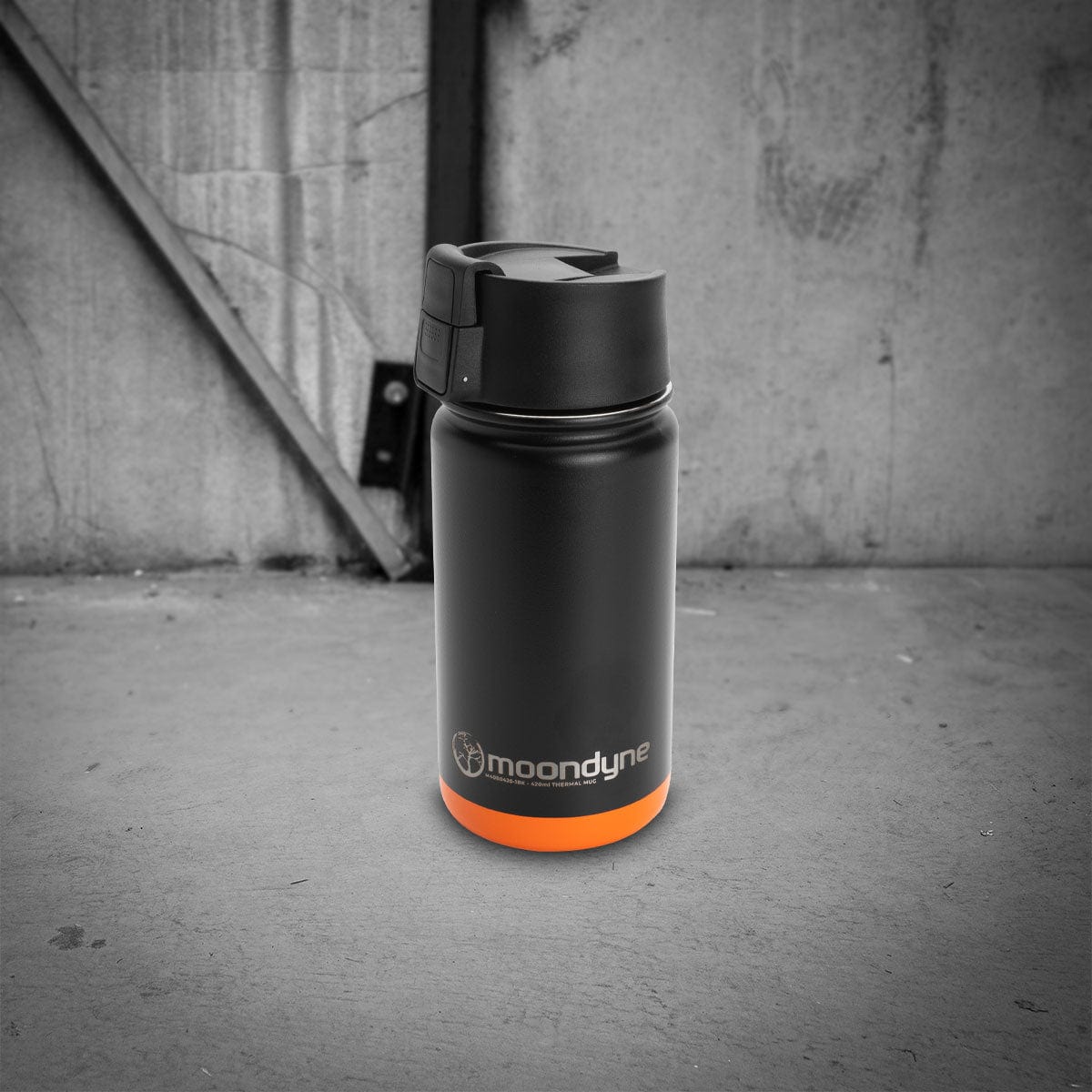 420ml Black Stainless Steel Thermal Mug M40B0420-1OR by Moondyne